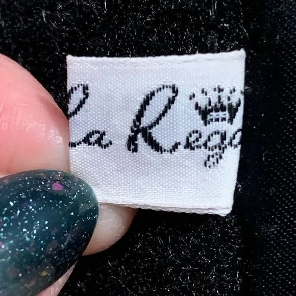 Vintage La Regale Belt Wide Black Multicolor Metallic Beaded Handmade Statement - Picture 10 of 14